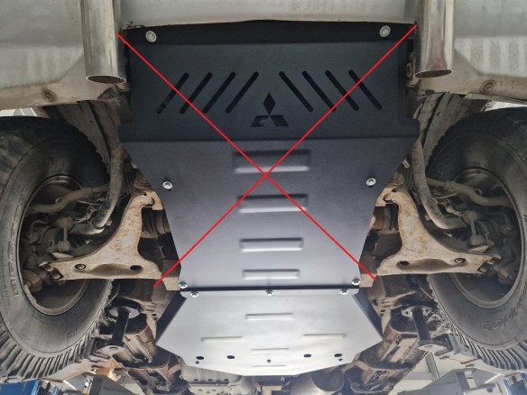 Oceľový kryt prevodovky Mitsubishi Pajero 3 (V60, V70) Vers. 2.0 (1999-2007)Mitsubishi Shogun