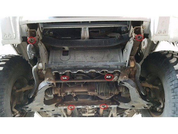 Oceľový kryt prevodovky Mitsubishi Pajero 3 (V60, V70) (1999-2007)Mitsubishi Shogun