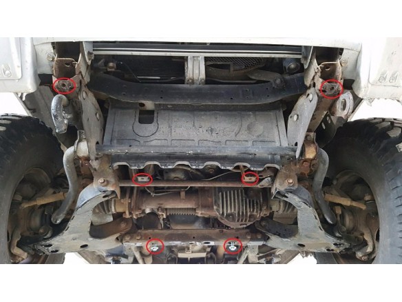 Oceľový kryt prevodovky Mitsubishi Pajero 3 (V60, V70) (1999-2007)Mitsubishi Shogun