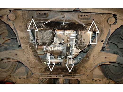 Oceľový kryt motora Nissan Juke (2010-2019)Nissan Juke