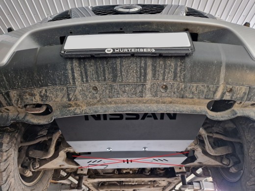 Oceľový kryt chladiča Nissan Navara (2005-2015)Nissan Navara