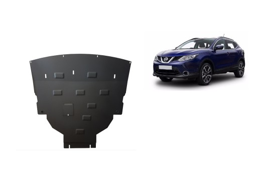 Oceľový kryt motora Nissan Qashqai J11 (2013-2021)Nissan Qashqai