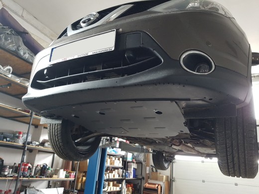 Oceľový kryt motora Nissan Qashqai J11 (2013-2021)Nissan Qashqai