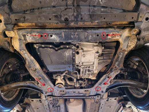 Oceľový kryt motora Nissan X-Trail T31 - Vers 2.0 (2007-2013)Nissan X-Trail