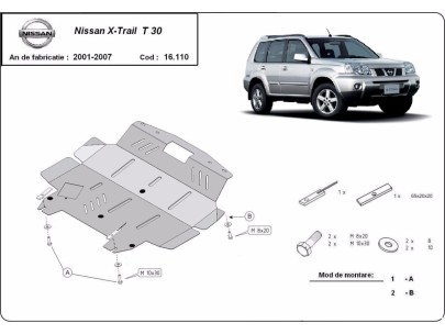 Oceľový kryt motora Nissan X-Trail T30 (2001-2007) 2