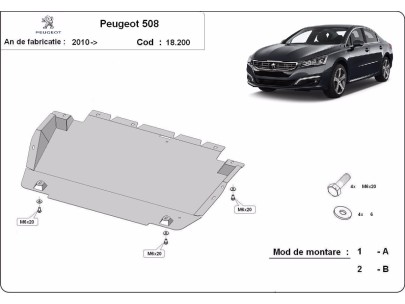 Oceľový kryt motora Peugeot 508 (2010-2018) 2