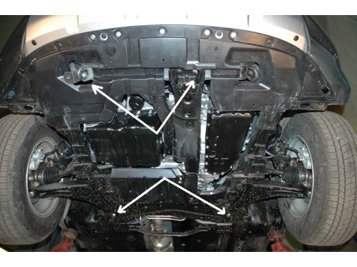 Oceľový kryt motora Peugeot 4007 (2007-2012)Peugeot 4007