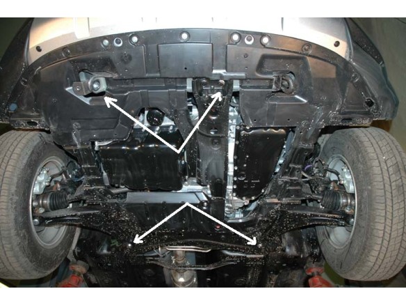 Oceľový kryt motora Peugeot 4007 (2007-2012)Peugeot 4007