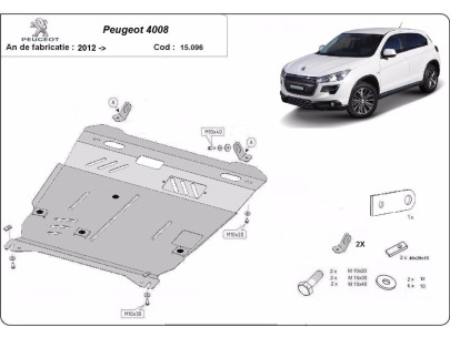 Oceľový kryt motora Peugeot 4008 (2012-2017) 2