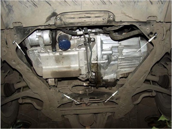 Oceľový kryt motora Peugeot 607 (2001-2010)Peugeot 607