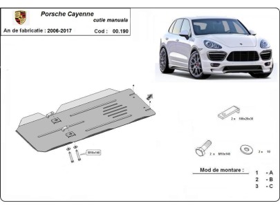 Oceľový kryt prevodovky manualna Porsche Cayenne (2006-2017)