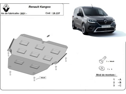 Oceľový kryt motora Renault Kangoo Van (2021-2025) 2
