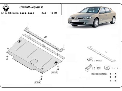 Oceľový kryt motora Renault Laguna 2 (2001-2007) 2