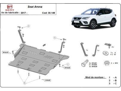 Oceľový kryt motora Seat Arona (2017-2025) 2
