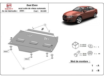 Oceľový kryt prevodovky automat Seat Exeo (2008-2013) 2