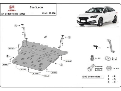 Oceľový kryt motora Seat Leon (2020-2025)