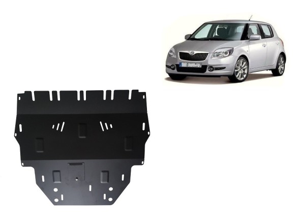 Oceľový kryt motora Skoda Fabia 2 Diesel (2007-2014)Skoda Fabia