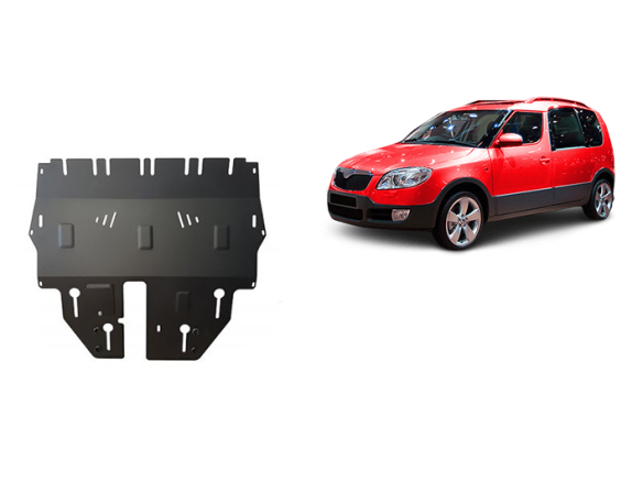 Oceľový kryt motora Skoda Roomster (2006-2015)Skoda Roomster