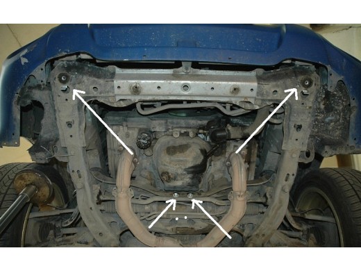 Oceľový kryt motora Subaru Forester 2 (2002-2008)Subaru Forester