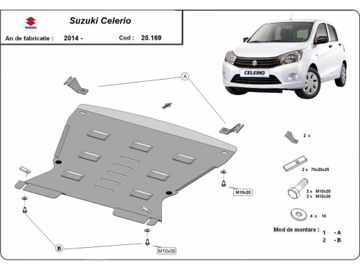 Oceľový kryt motora Suzuki Celerio (2014-2026)