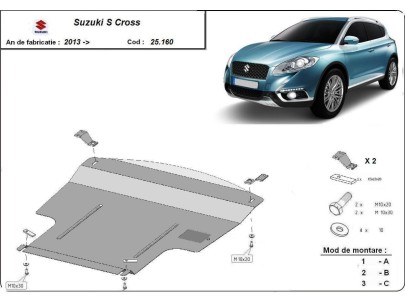 Oceľový kryt motora Suzuki S-Cross (2013-2021) 2
