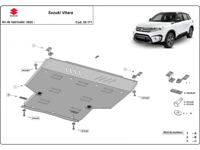 Oceľový kryt motora Suzuki Vitara (2023-2025) 2