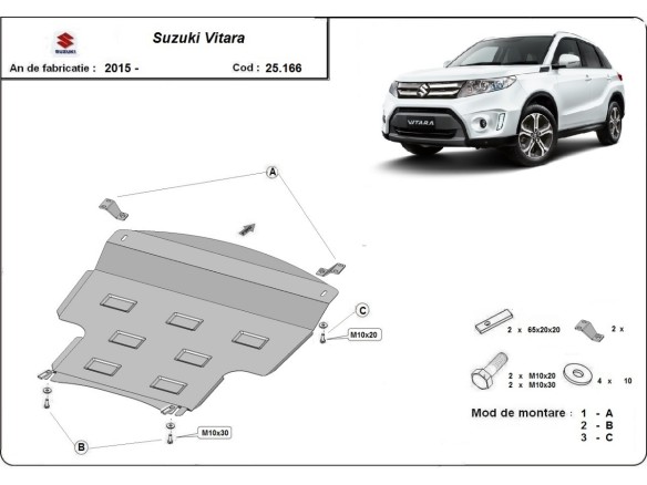 Oceľový kryt motora Suzuki Vitara (2015-2023)Suzuki Vitara
