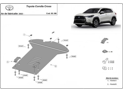 Oceľový kryt katalyzátora Toyota Corolla Cross (2022-2025)