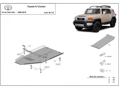 Oceľový kryt prevodovky Toyota Fj Cruiser (2006-2018) 2