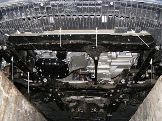 Oceľový kryt motora Toyota Corolla (2007-2012)Toyota Corolla