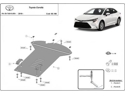 Oceľový kryt katalyzátora Toyota Corolla (2019-2026) 2