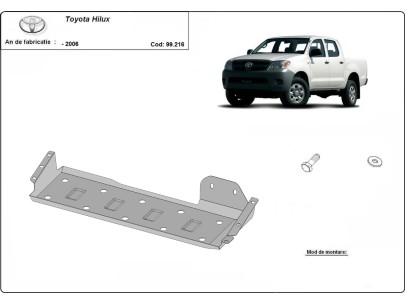 Oceľový kryt palivovej nádrže Toyota Hilux (2000-2006) 2