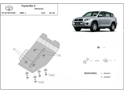 Oceľový kryt diferenciálu Toyota RAV 4 (2006-2013) 2