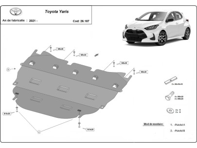 Oceľový kryt motora Toyota Yaris XP210 (2021-2025) 2