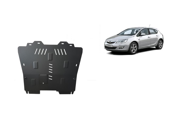 Oceľový kryt motora Opel Astra J (2009-2015)Opel Astra