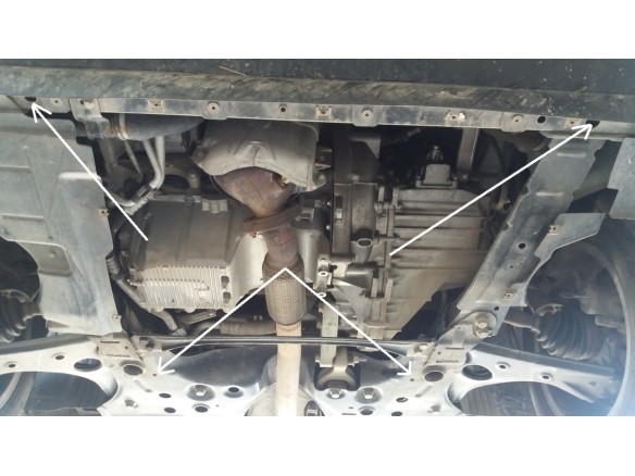 Oceľový kryt motora Opel Combo (2010-2017)Opel Combo