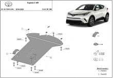 Oceľový kryt katalyzátora Toyota C-HR (2016-2023)