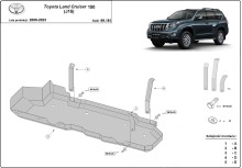 Stalowa Osłona zbiornika paliwa Toyota Land Cruiser J150 (2009-2023)