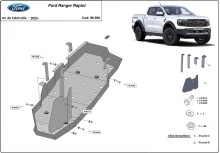 Oceľový kryt palivovej nádrže Ford Ranger Raptor (2023-2026)