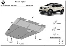Stalowa Osłona pod silnik Renault Captur (2013-2019)