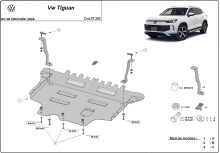 Stalowa Osłona pod silnik VW Tiguan (2024-2026)