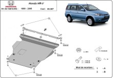 Oceľový kryt motora Honda HR-V (1999-2005)