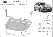 Stalowa Osłona pod silnik Kia Rio 3 (2011-2017)