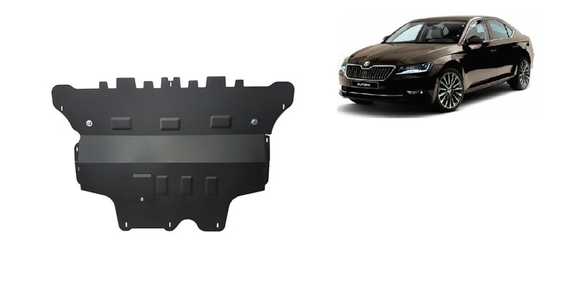 Oceľový kryt motora Skoda Superb - 1,8 1,9 2,0 TDI (2015-2024)