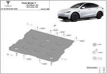 Oceľový kryt motora Tesla Model Y (2024-2026)