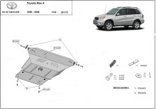 Oceľový kryt motora Toyota Yaris XP210 (2000-2006)