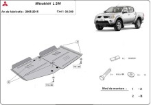Oceľový kryt prevodovky Mitsubishi L200 (2005-2015)