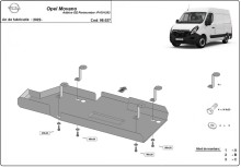 Oceľový kryt AdBlue Opel Vauxhall Movano (2022-2026)