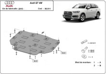 Oceľový kryt prevodovky Audi Q7 (2015-2026)