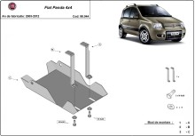 Oceľový kryt diferenciálu	 Fiat Panda 4x4 (2003-2012)